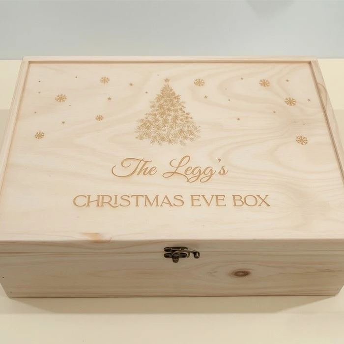 Wooden christmas eve box Wooden christmas eve box